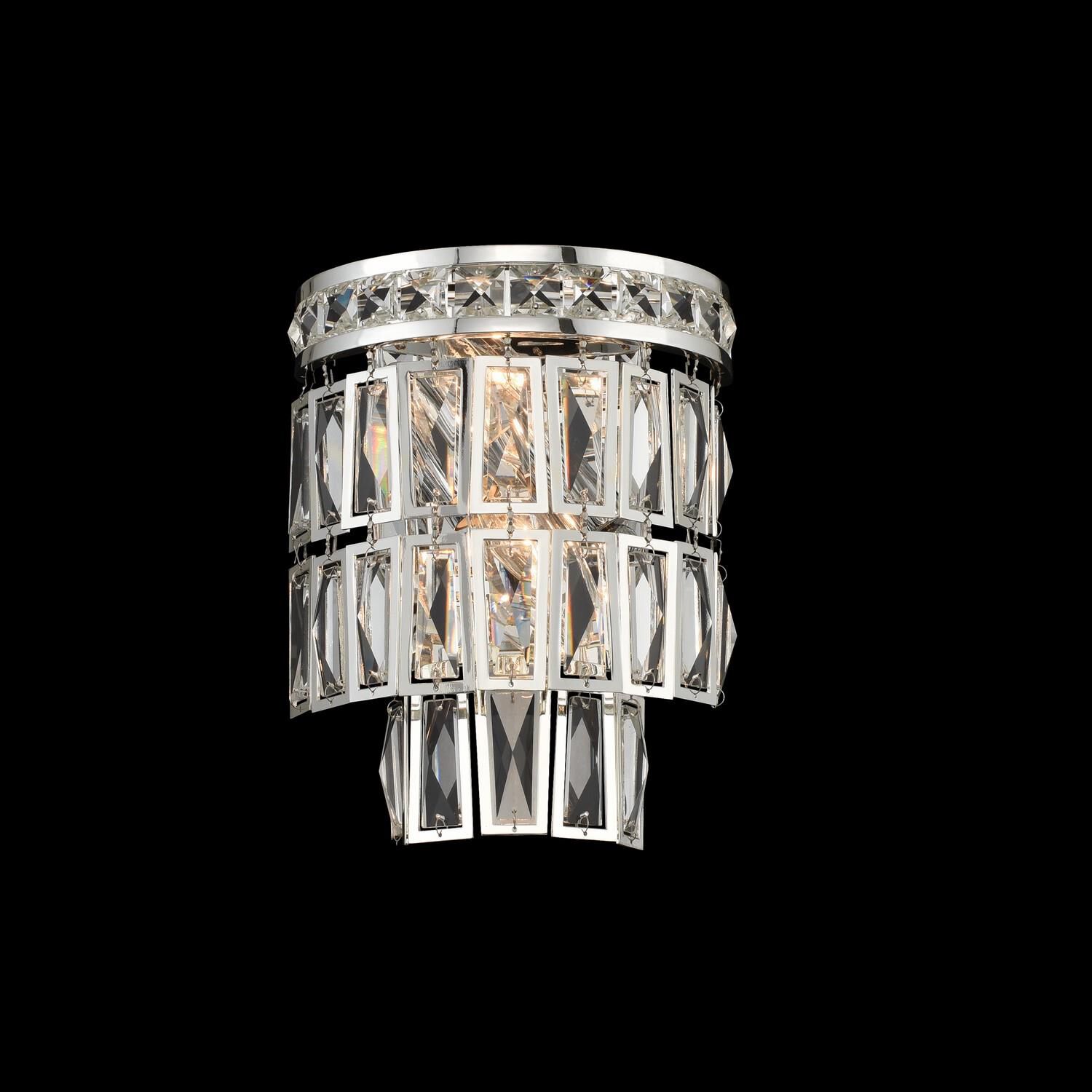 Shown in Silver finish and Firenze Clear crystal
